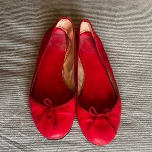 Poppy Red Jcrew Flats